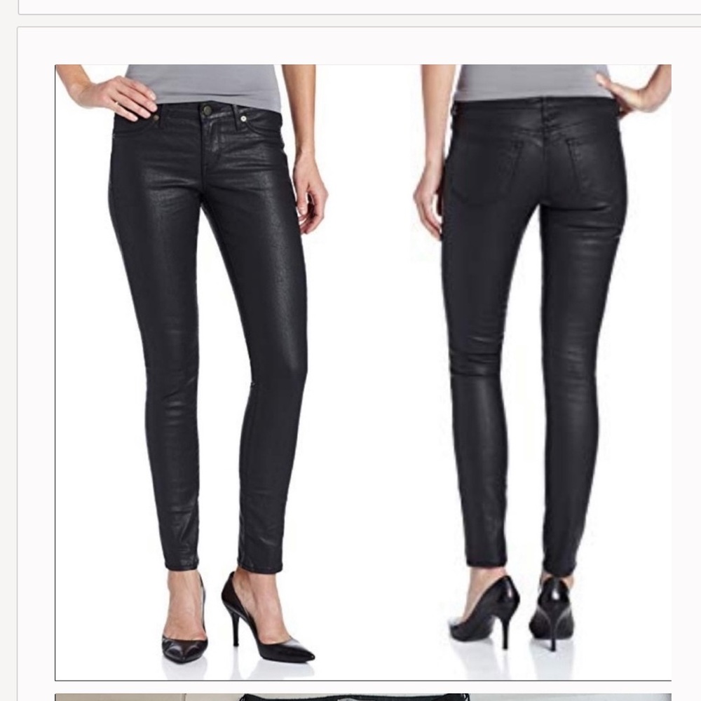 Rich and Skinny Black Coated Jeans
